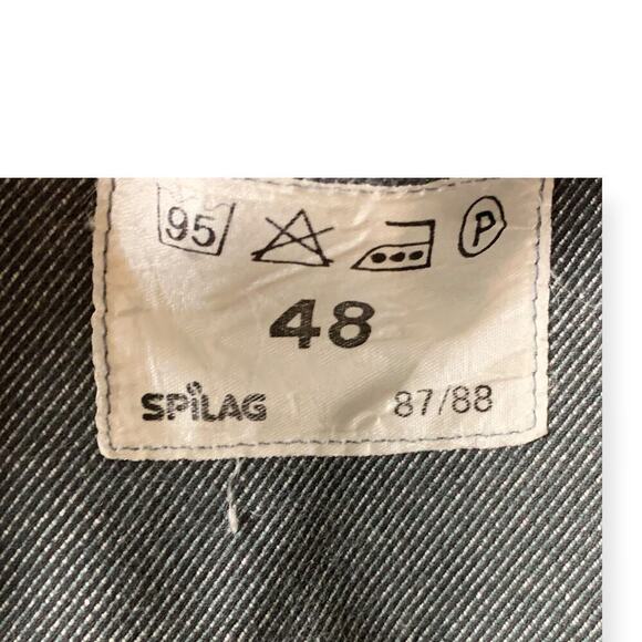 Spilag Vintage Blue Twill European Utility Jacket Size 48 - Picture 7 of 8